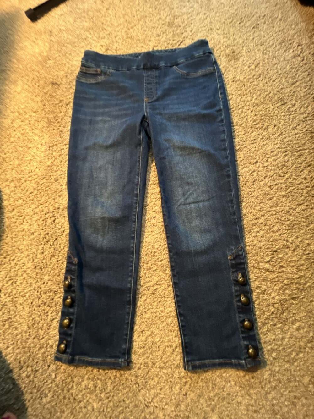 Chico's Womens Pull On Jegging Crop Denim Jeans US Size 2 Chico's Size 00